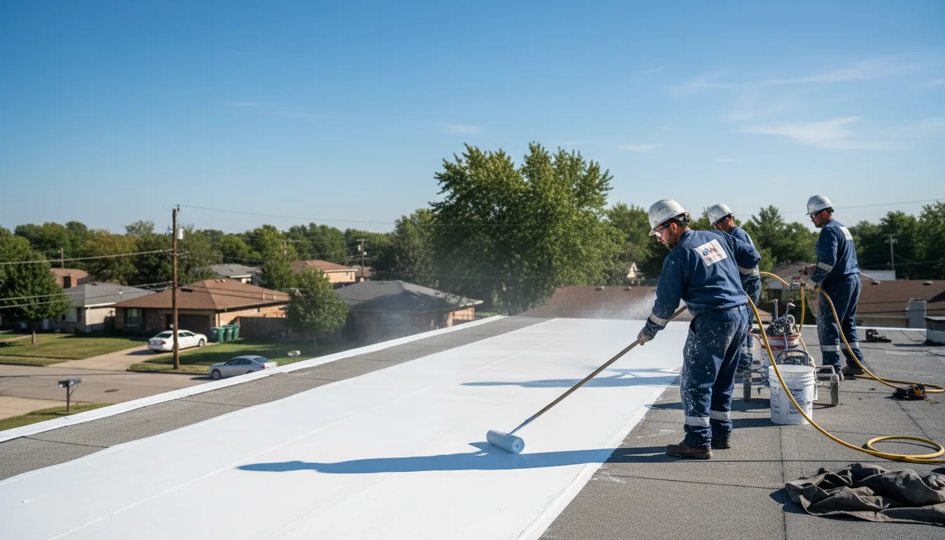 Commercial roof coating in Brandon, WI near me